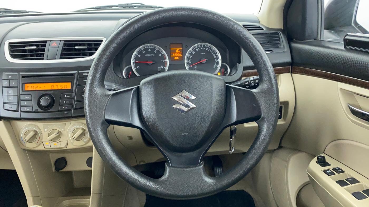 2012 Maruti Swift Dzire VXI, Petrol, Manual, 57,146 km, Steering Wheel Close Up