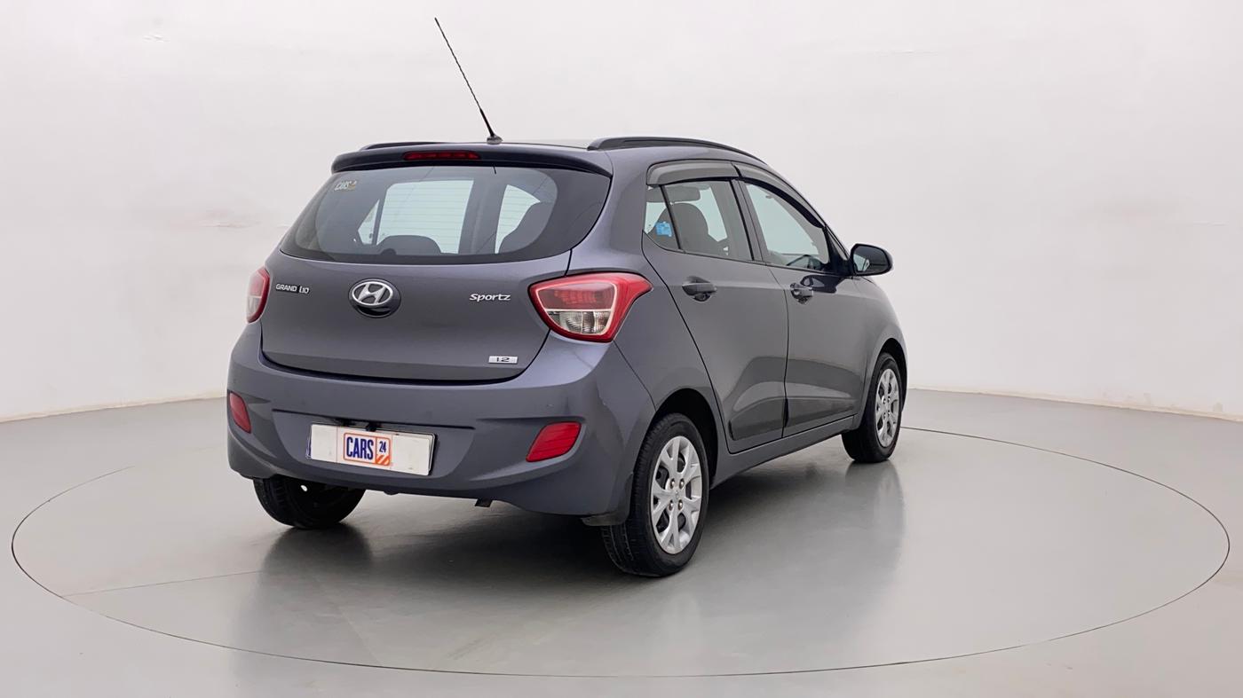 2015 Hyundai Grand i10 SPORTZ 1.2 KAPPA VTVT, Petrol, Manual, 31,234 km, Right Back Diagonal