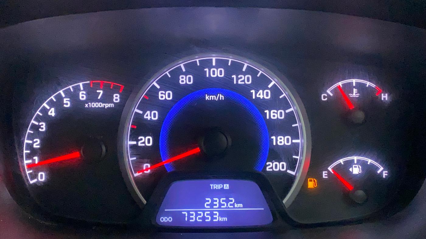 2017 Hyundai Grand i10 MAGNA 1.2 KAPPA VTVT, CNG, Manual, 73,491 km, Odometer Image