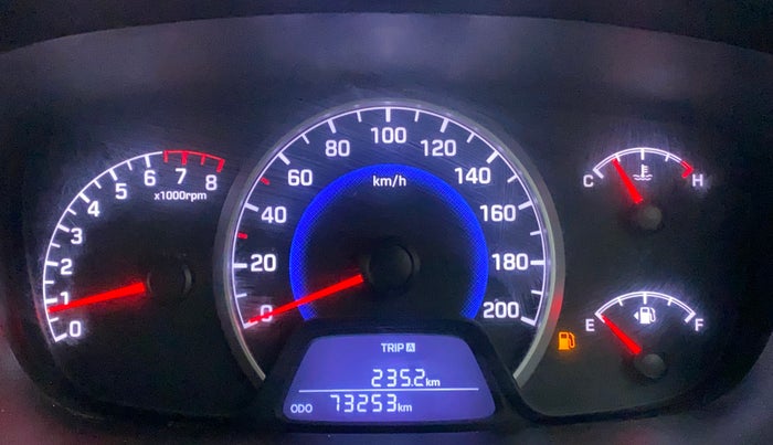 2017 Hyundai Grand i10 MAGNA 1.2 KAPPA VTVT, CNG, Manual, 73,491 km, Odometer Image