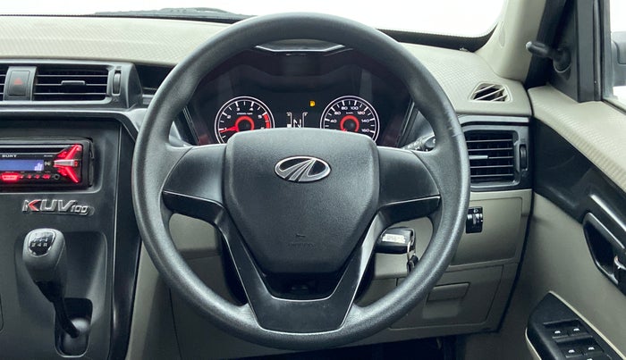 2016 Mahindra Kuv100 K4+ 6 STR, Petrol, Manual, 14,747 km, Steering Wheel Close Up