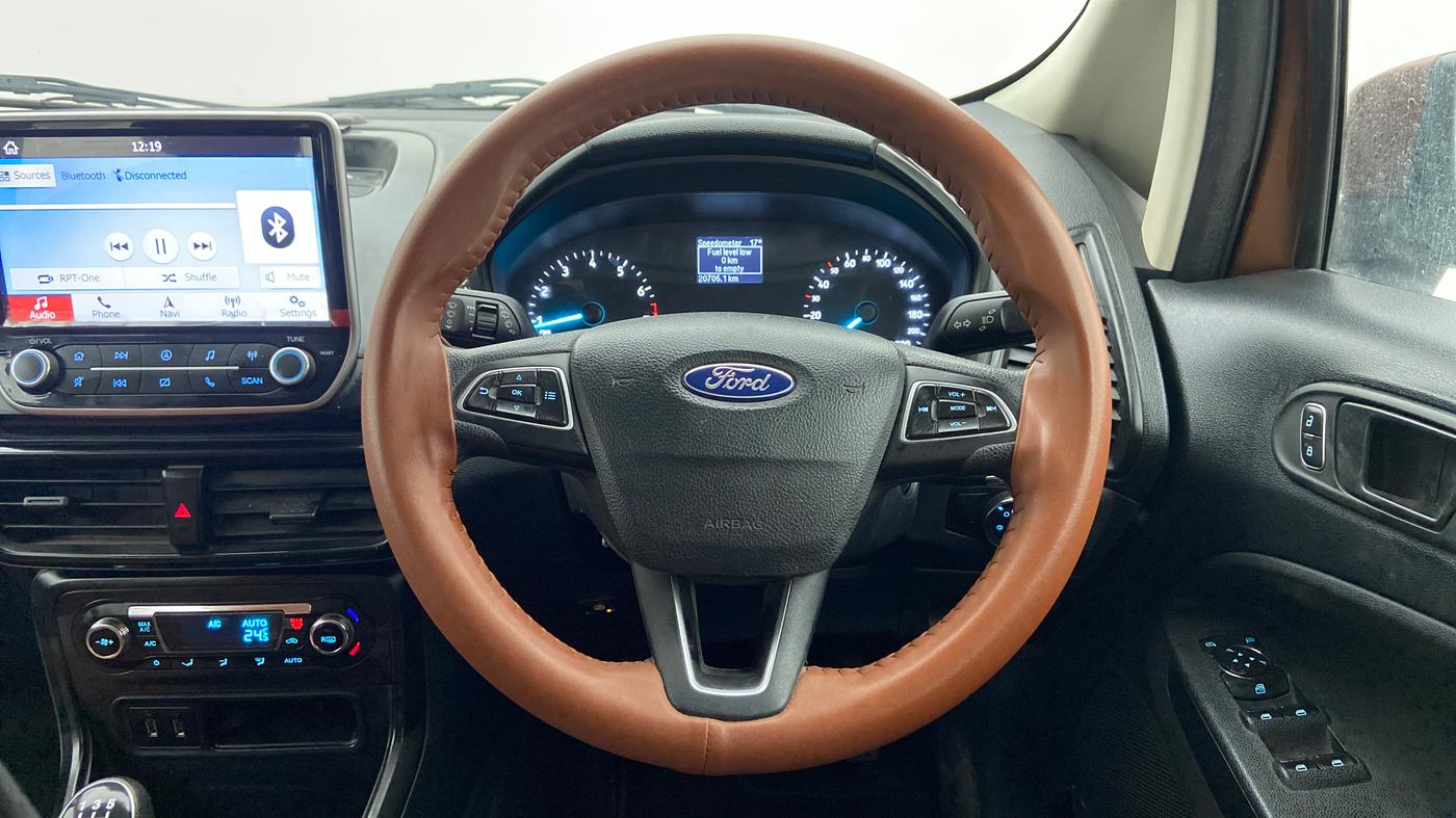 2019 Ford Ecosport 1.5 TREND TI VCT, CNG, Manual, 20,728 km, Steering Wheel Close Up