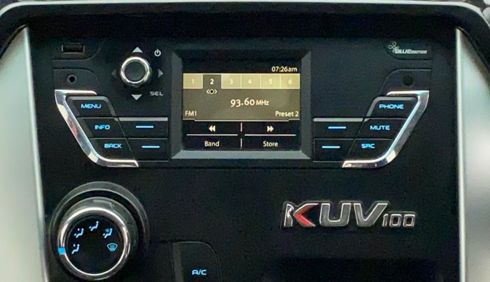 2016 Mahindra Kuv100 K6 5 STR, Petrol, Manual, 48,688 km, Infotainment System