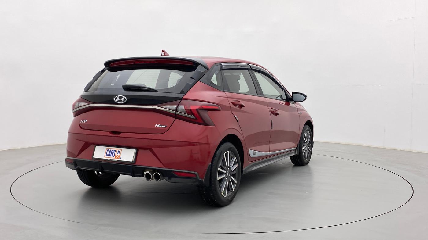 2021 Hyundai NEW I20 N LINE N8 1.0 TURBO GDI IMT, Petrol, Manual, 13,328 km, Right Back Diagonal
