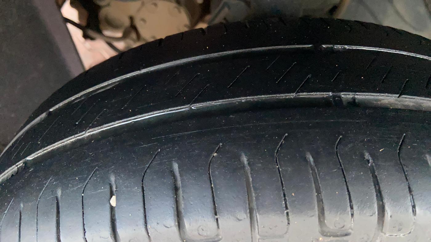 2018 Datsun Go T, Petrol, Manual, 86,045 km, Left Front Tyre Tread