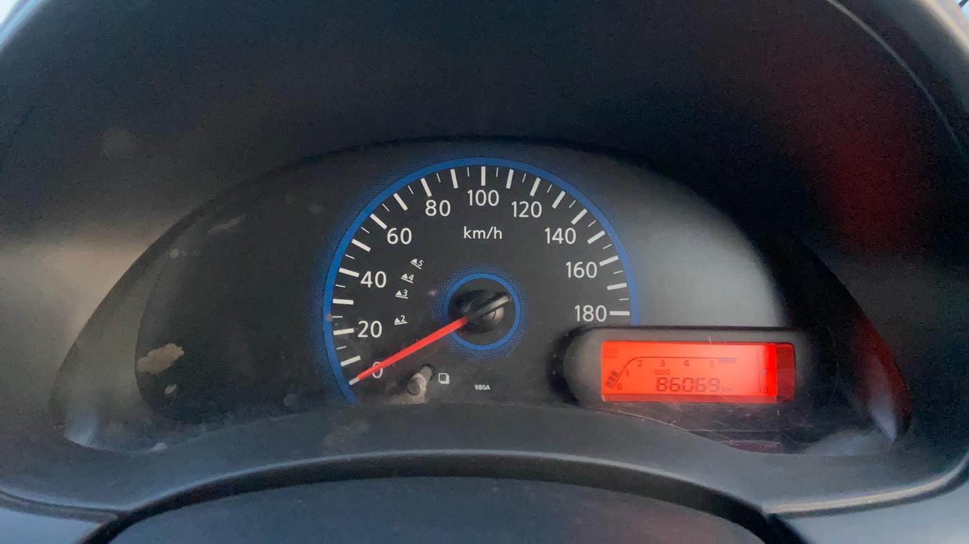 2018 Datsun Go T, Petrol, Manual, 86,045 km, Odometer Image