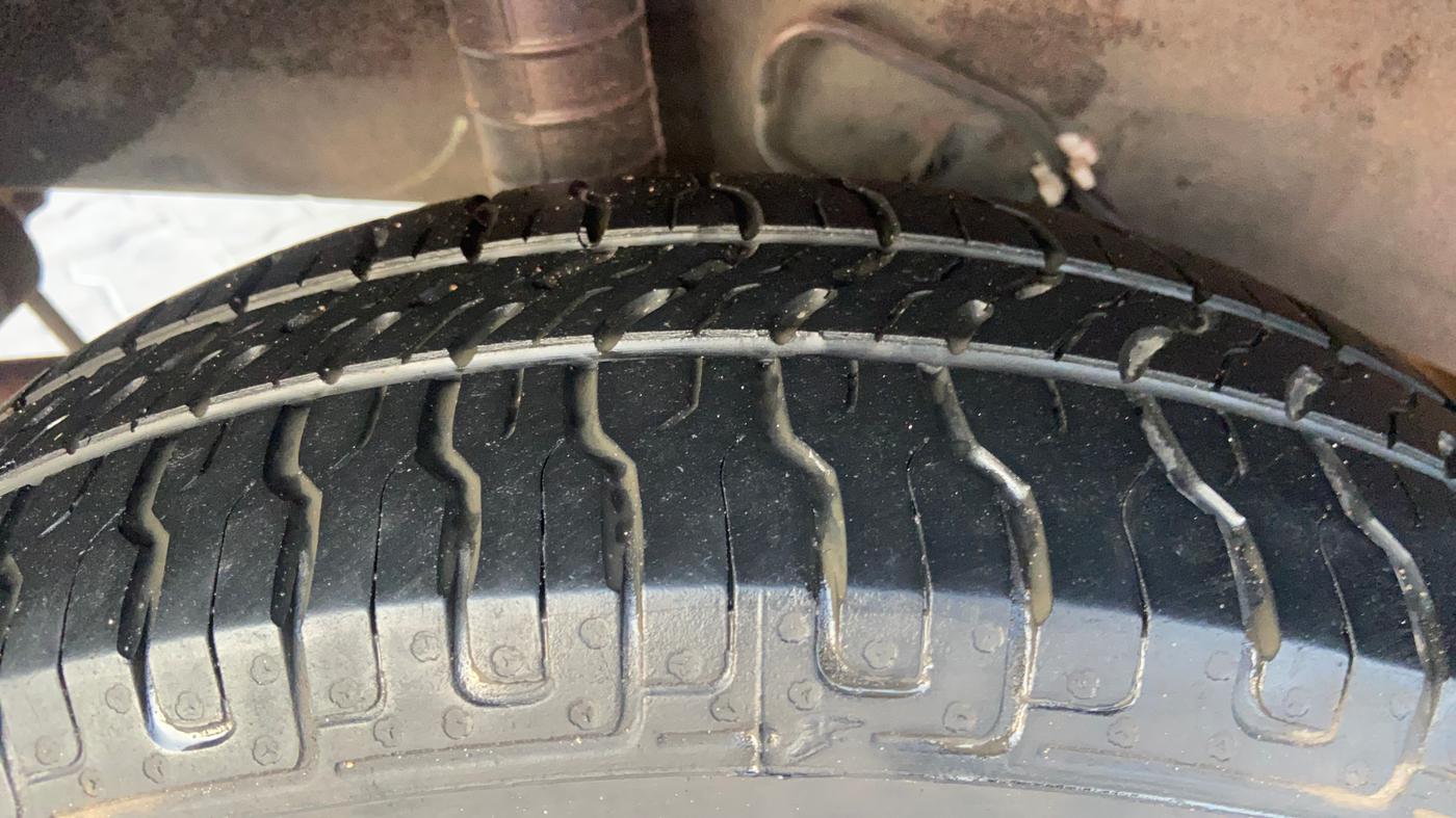 2018 Datsun Go T, Petrol, Manual, 86,045 km, Right Rear Tyre Tread
