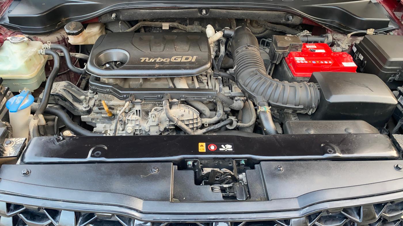 2021 KIA SONET HTX PLUS 1.0 IMT, Petrol, Manual, 29,608 km, Engine View