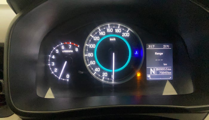 2018 Maruti IGNIS ZETA 1.2 AMT, Petrol, Automatic, 75,780 km, Odometer Image