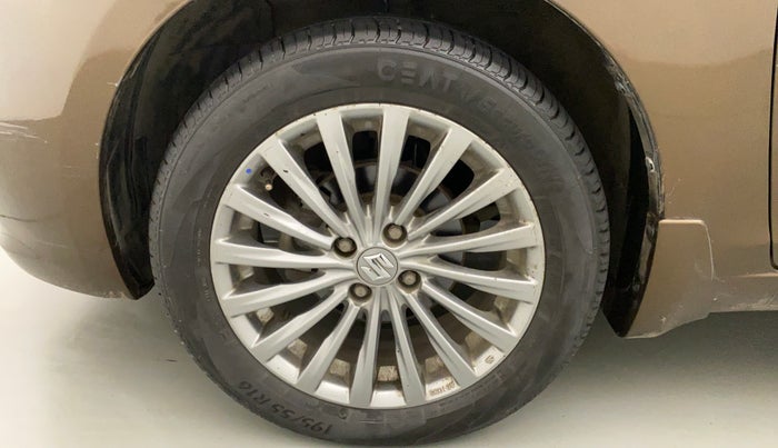 2016 Maruti Ciaz ZXI+ AT, Petrol, Automatic, 1,04,737 km, Left Front Wheel