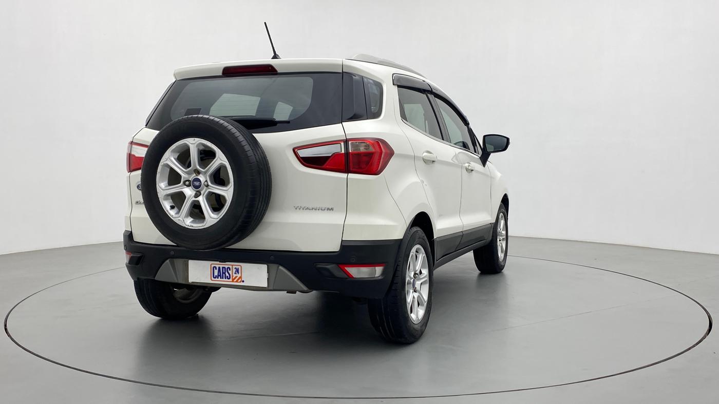 2018 Ford Ecosport TITANIUM + 1.5L PETROL AT, CNG, Automatic, 1,12,071 km, Right Back Diagonal