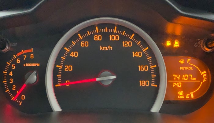 2016 Maruti Celerio VXI CNG, CNG, Manual, 74,273 km, Odometer Image