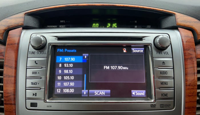 2015 Toyota Innova 2.5 VX 8 STR BS IV, Diesel, Manual, 1,44,861 km, Infotainment System