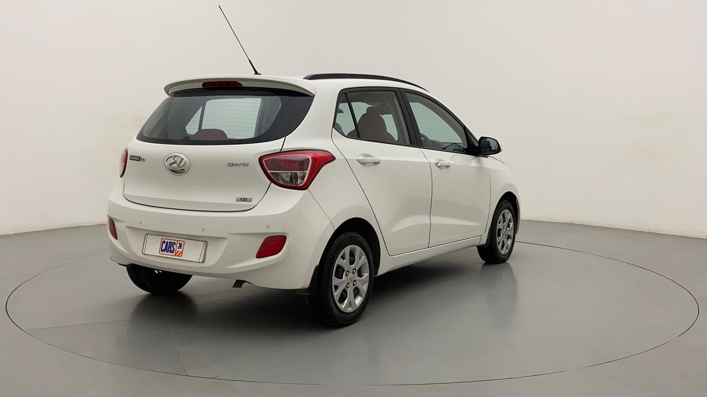 2016 Hyundai Grand i10 SPORTZ 1.2 KAPPA VTVT, Petrol, Manual, 63,572 km, Right Back Diagonal