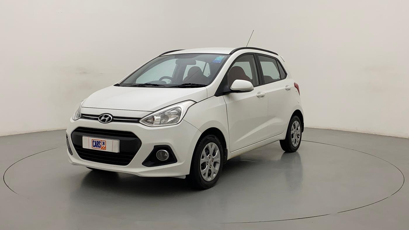 2016 Hyundai Grand i10 SPORTZ 1.2 KAPPA VTVT, Petrol, Manual, 63,572 km, Left Front Diagonal