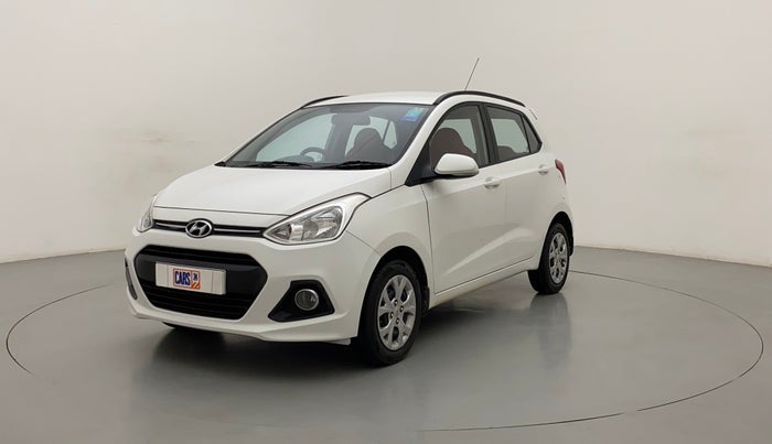 2016 Hyundai Grand i10 SPORTZ 1.2 KAPPA VTVT, Petrol, Manual, 63,572 km, Left Front Diagonal