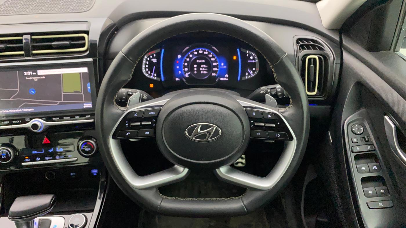2023 Hyundai Creta SX (O) IVT 1.5 PETROL, Petrol, Automatic, 14,590 km, Steering Wheel Close Up