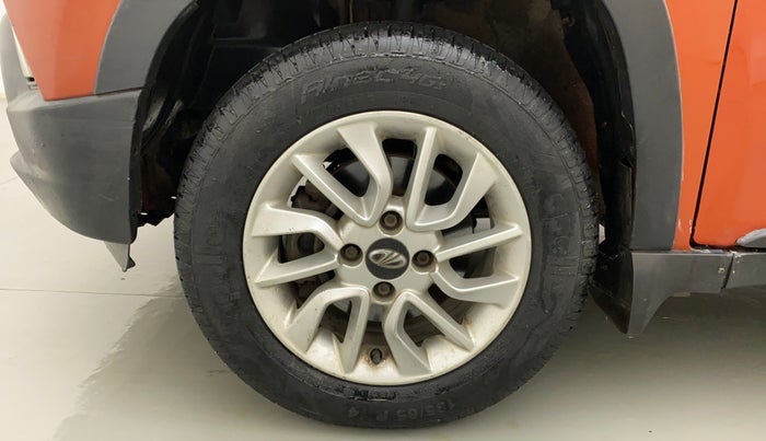 2016 Mahindra Kuv100 K8 5 STR, Petrol, Manual, 47,044 km, Left Front Wheel