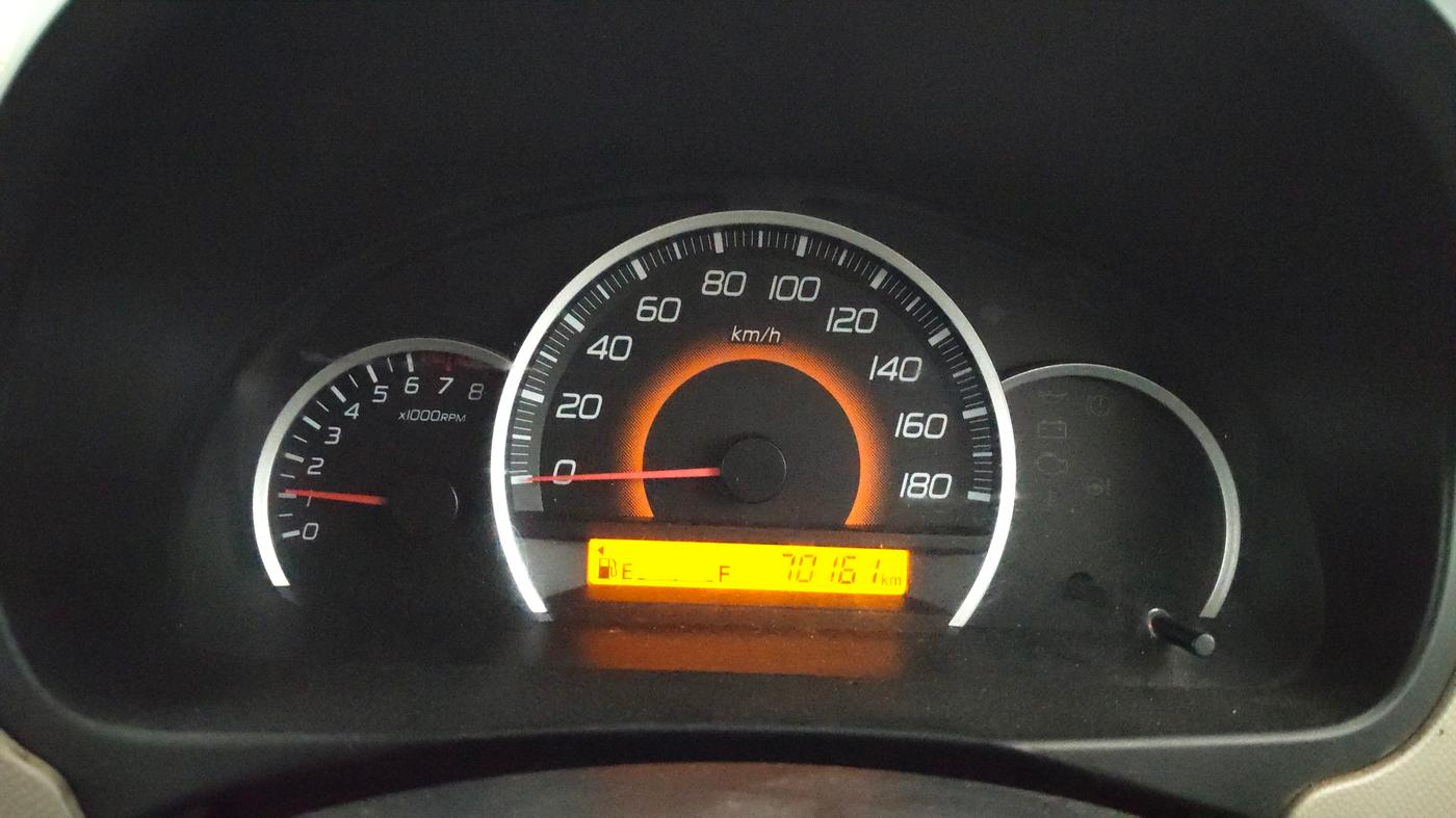 2016 Maruti Wagon R 1.0 VXI, Petrol, Manual, 70,158 km, Odometer Image