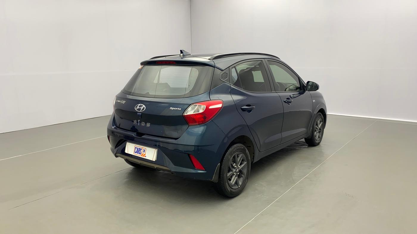 2020 Hyundai GRAND I10 NIOS SPORTZ AMT 1.2 KAPPA VTVT, Petrol, Automatic, 53,700 km, Right Back Diagonal