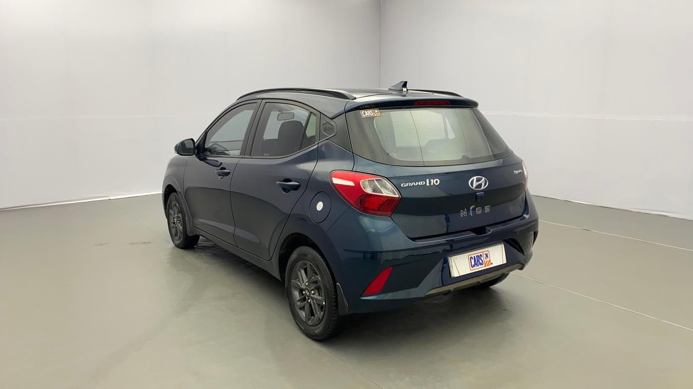 2020 Hyundai GRAND I10 NIOS SPORTZ AMT 1.2 KAPPA VTVT, Petrol, Automatic, 53,700 km, Left Back Diagonal
