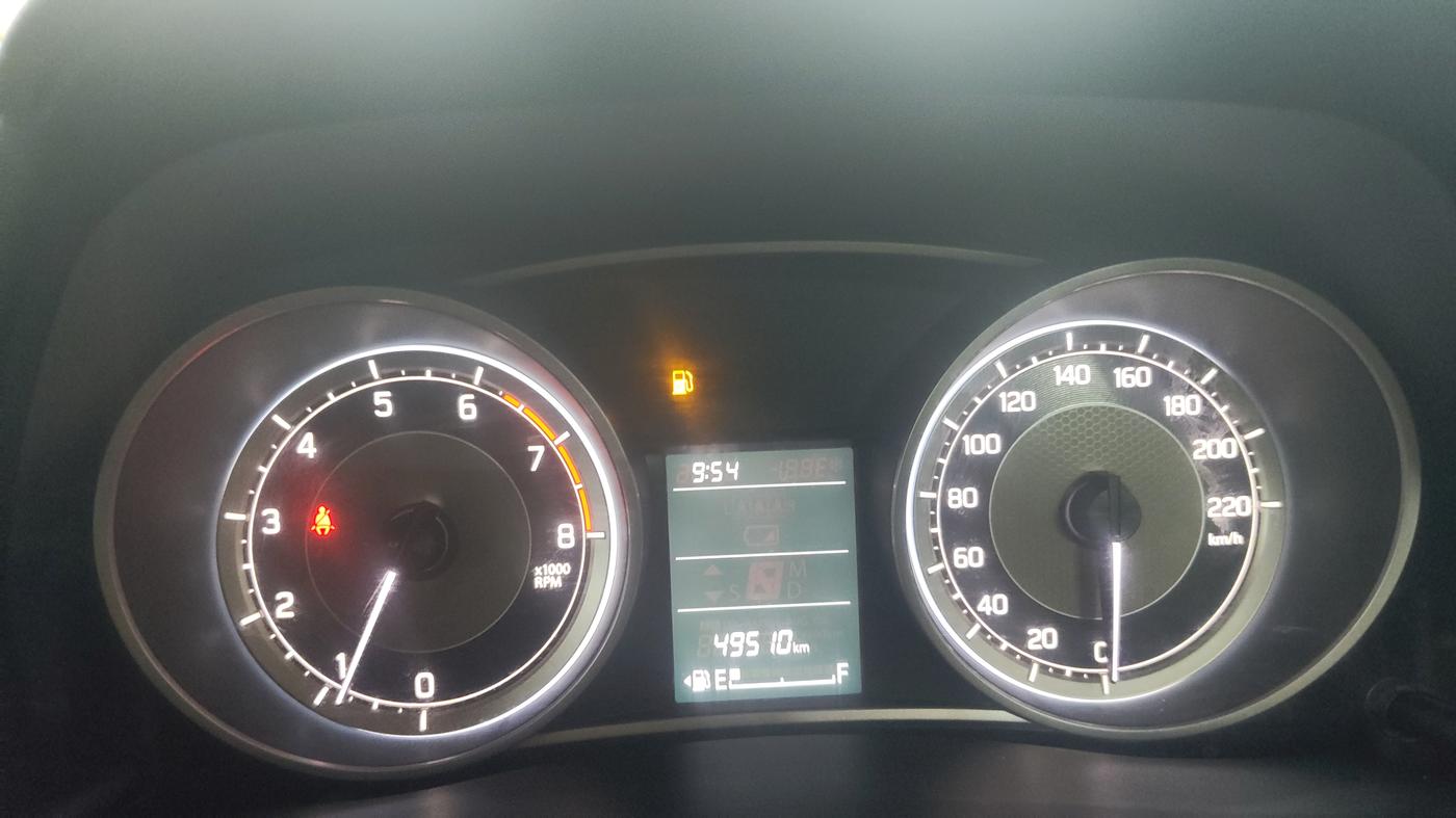 2017 Maruti Dzire VXI, Petrol, Manual, 49,504 km, Odometer Image