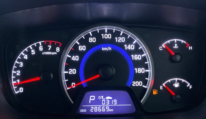 2017 Hyundai Grand i10 SPORTZ (O) 1.2 AT VTVT, Petrol, Automatic, 28,787 km, Odometer Image