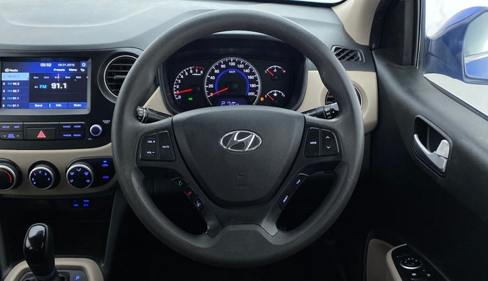 2017 Hyundai Grand i10 SPORTZ (O) 1.2 AT VTVT, Petrol, Automatic, 28,787 km, Steering Wheel Close Up