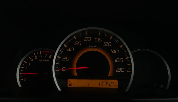 2016 Maruti Wagon R 1.0 VXI OPT, Petrol, Manual, 19,740 km, Odometer Image