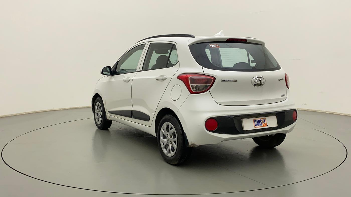 2017 Hyundai Grand i10 SPORTZ (O) 1.2 KAPPA VTVT, Petrol, Manual, 82,037 km, Left Back Diagonal