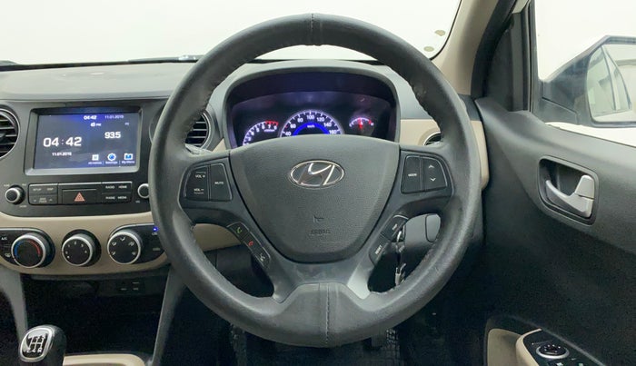 2017 Hyundai Grand i10 SPORTZ (O) 1.2 KAPPA VTVT, Petrol, Manual, 82,037 km, Steering Wheel Close Up