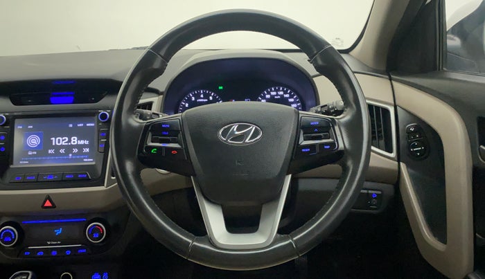 2016 Hyundai Creta SX PLUS AT 1.6 PETROL, Petrol, Automatic, 68,536 km, Steering Wheel Close Up