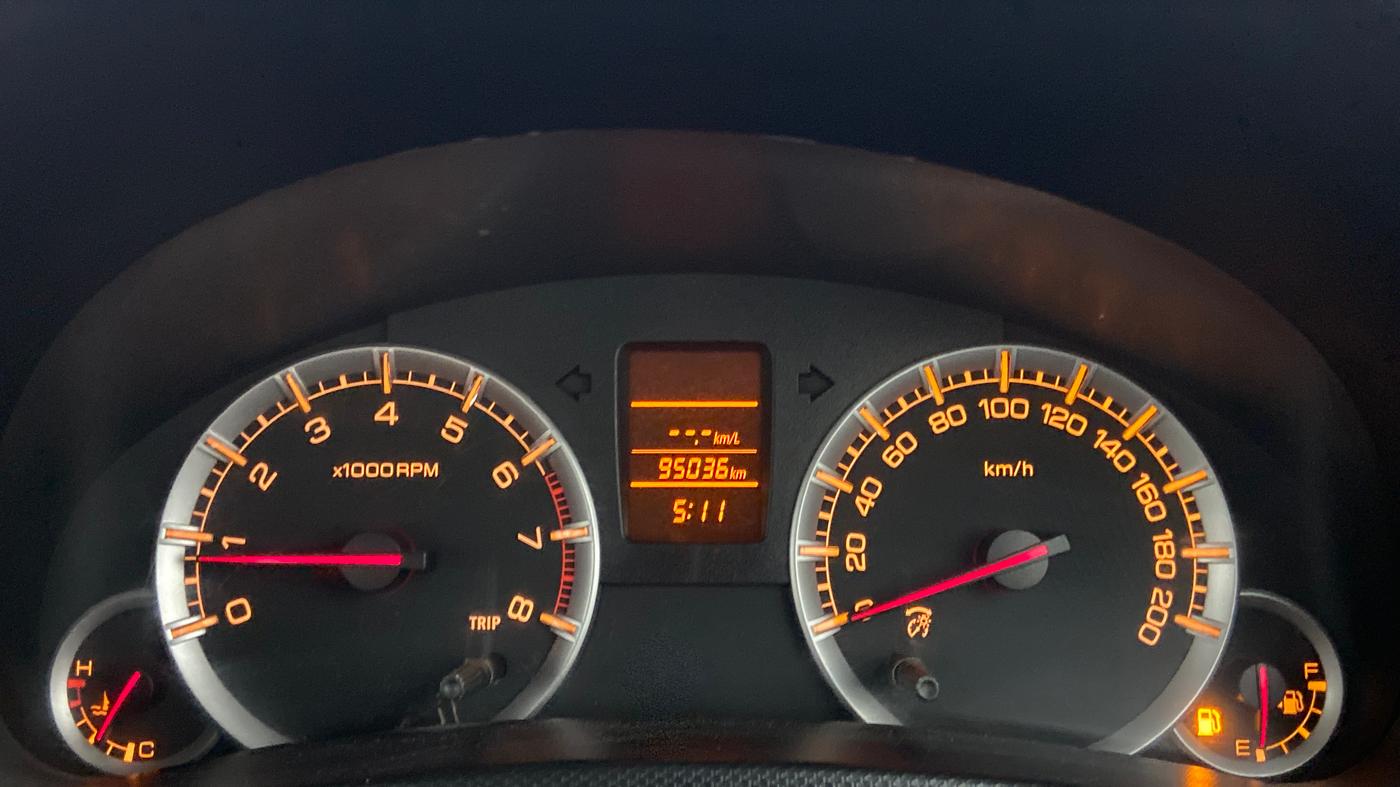 2013 Maruti Swift VXI, Petrol, Manual, 95,036 km, Odometer Image