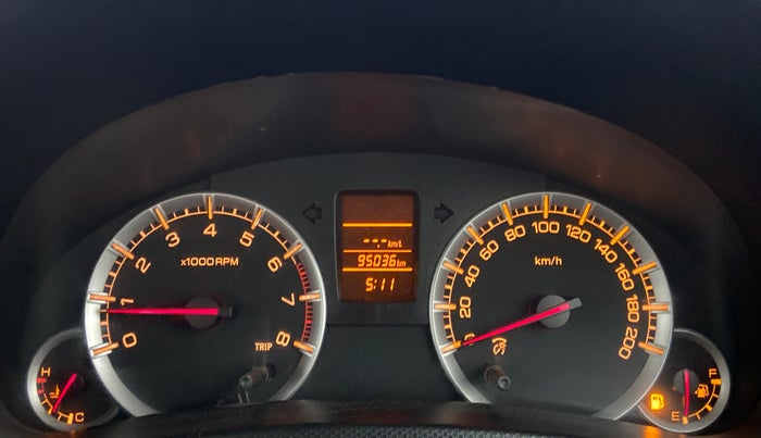 2013 Maruti Swift VXI, Petrol, Manual, 95,036 km, Odometer Image