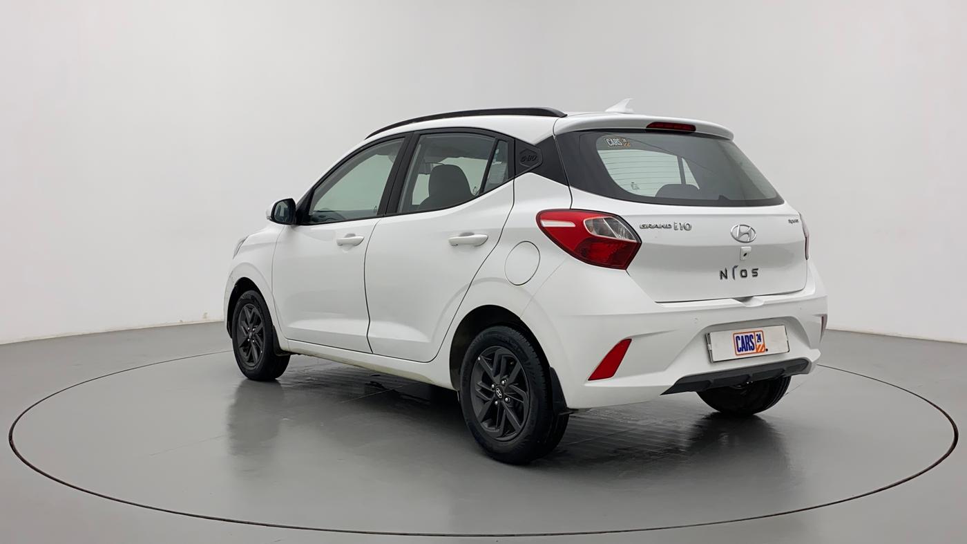 2020 Hyundai GRAND I10 NIOS SPORTZ AMT 1.2 KAPPA VTVT, Petrol, Automatic, 19,796 km, Left Back Diagonal