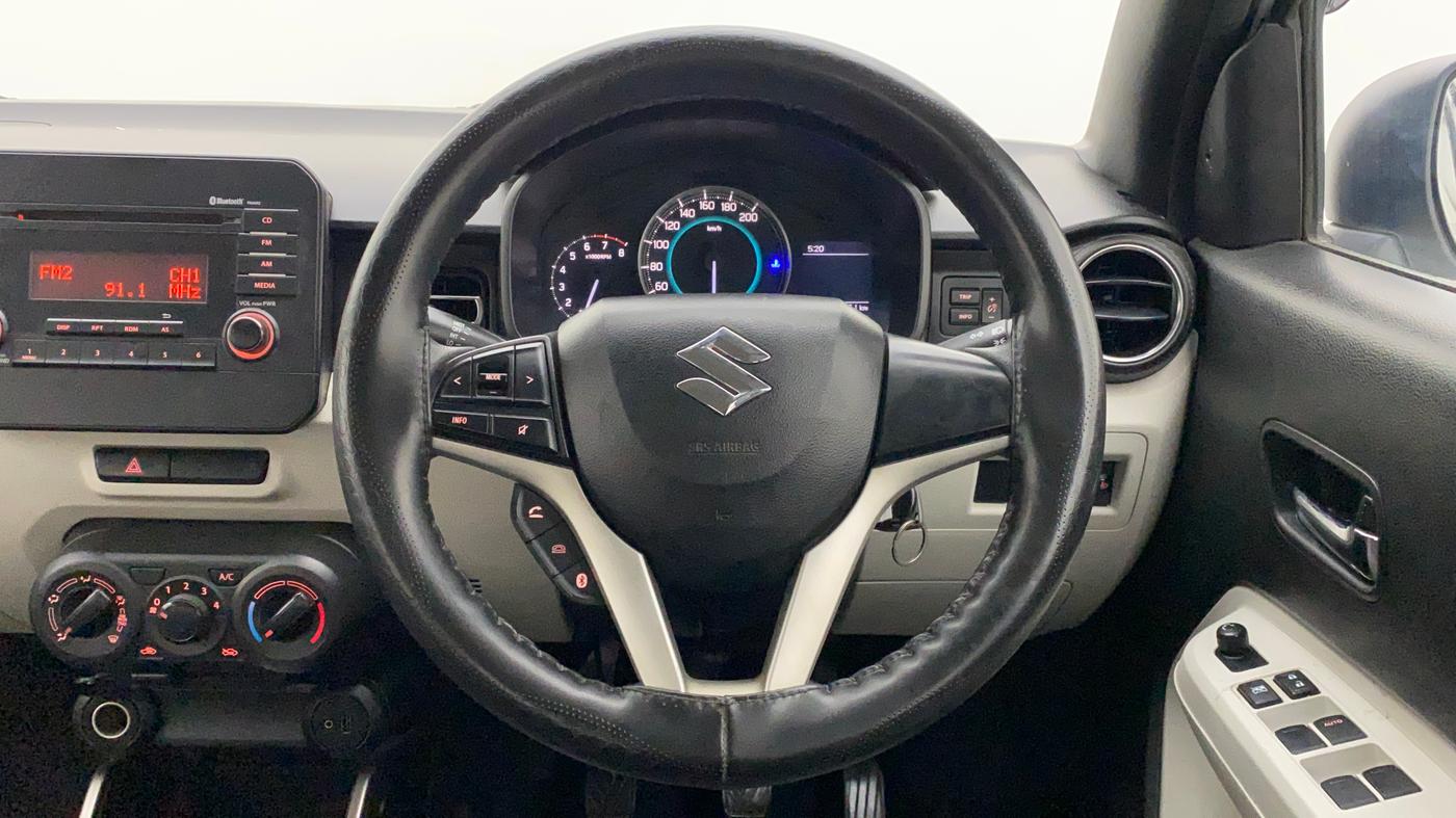 2017 Maruti IGNIS DELTA 1.2, Petrol, Manual, 65,837 km, Steering Wheel Close Up