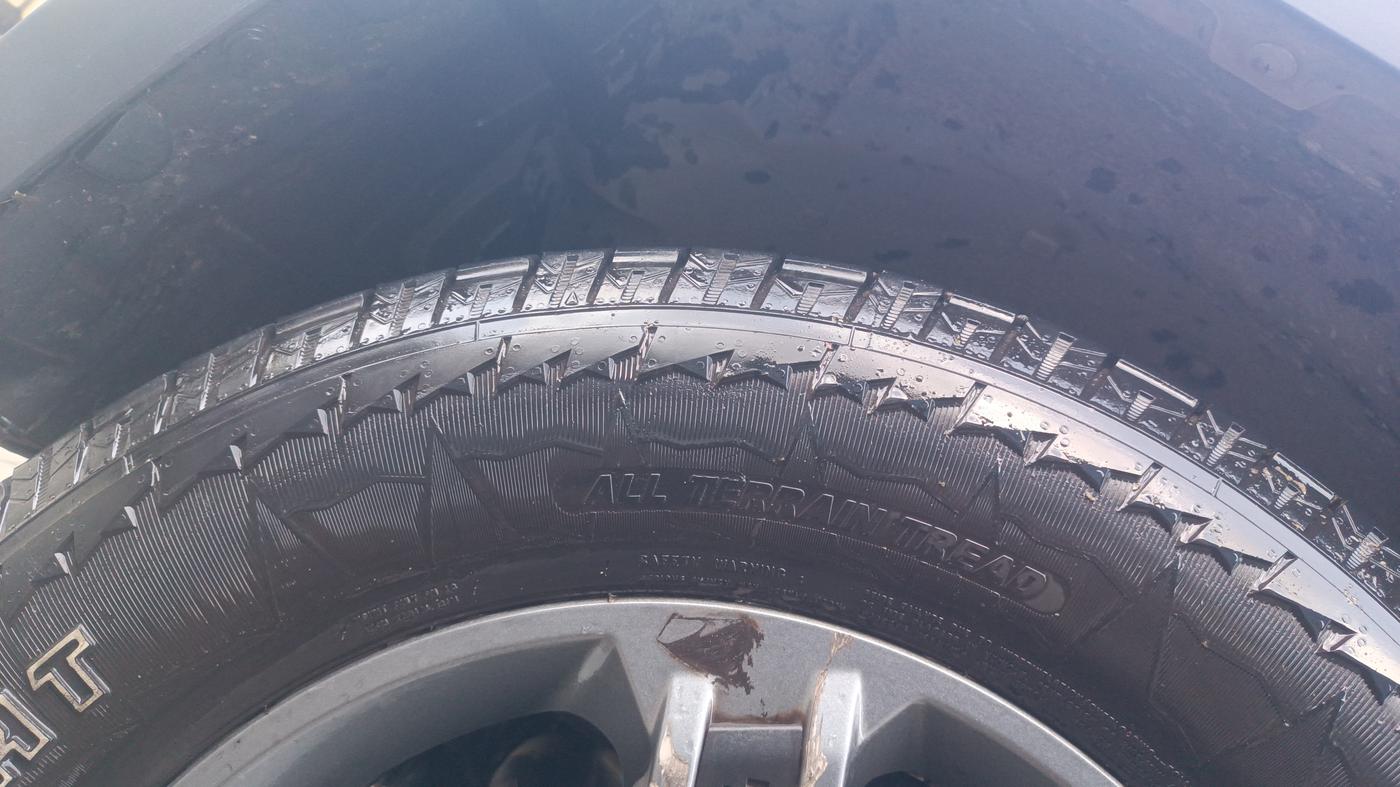 2024 Mahindra Thar LX P 2WD AT HT, Petrol, Automatic, 9,415 km, Left Front Tyre Tread