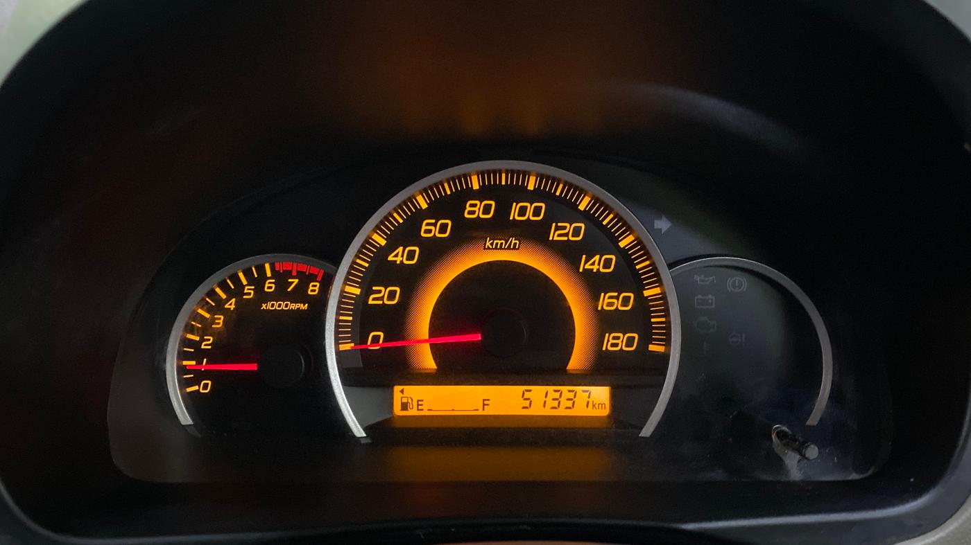2013 Maruti Wagon R 1.0 VXI, Petrol, Manual, 51,330 km, Odometer Image