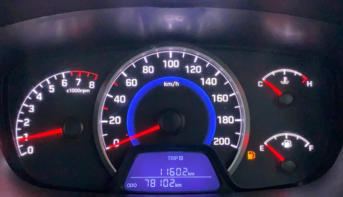 2016 Hyundai Grand i10 ASTA (O) 1.2 KAPPA VTVT, CNG, Manual, 78,191 km, Odometer Image