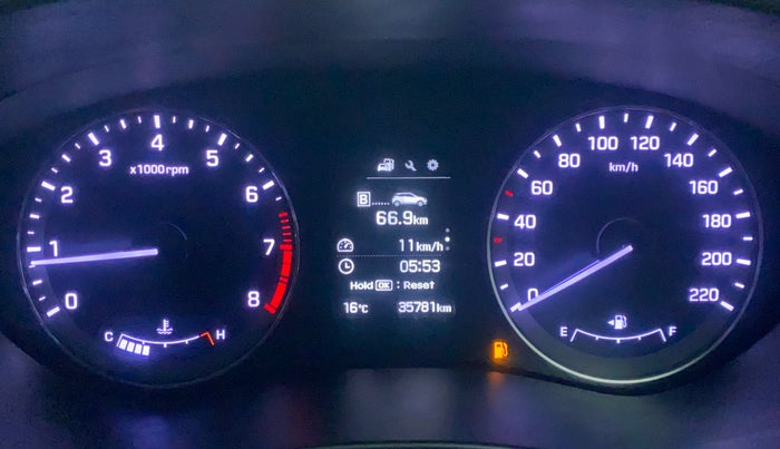 2017 Hyundai Elite i20 ASTA 1.2 (O), Petrol, Manual, 35,745 km, Odometer Image