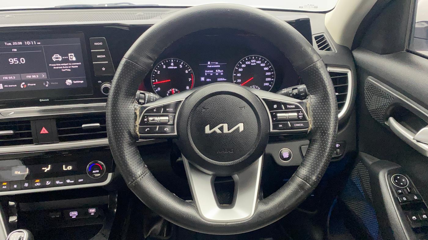 2023 KIA SELTOS HTK PLUS 1.5 IMT, Petrol, Manual, 22,347 km, Steering Wheel Close Up