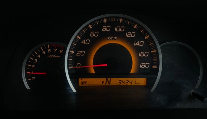 2015 Maruti Wagon R 1.0 VXI AMT, Petrol, Automatic, 34,337 km, Odometer Image