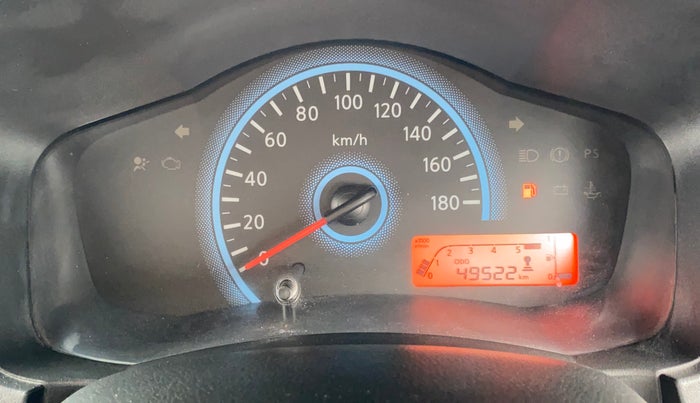 2017 Datsun Redi Go T (O), Petrol, Manual, 49,543 km, Odometer Image