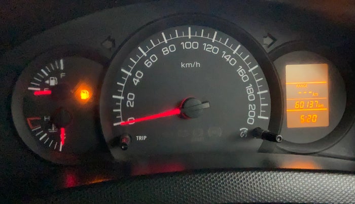 2016 Maruti Swift LXI (O), Petrol, Manual, 60,137 km, Odometer Image