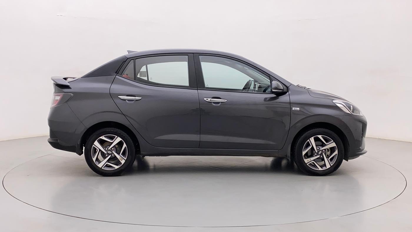 2022 Hyundai AURA SX PLUS 1.2 AMT, Petrol, Automatic, 9,393 km, Right Side View