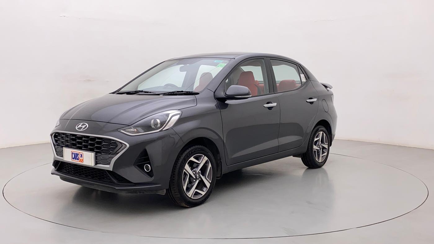2022 Hyundai AURA SX PLUS 1.2 AMT, Petrol, Automatic, 9,393 km, Left Front Diagonal