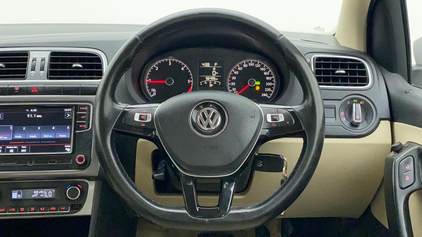 2019 Volkswagen Vento HIGHLINE PLUS 1.5 AT 16 ALLOY, Diesel, Automatic, 56,496 km, Steering Wheel Close Up