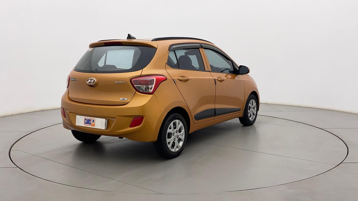 2016 Hyundai Grand i10 SPORTZ 1.2 KAPPA VTVT, Petrol, Manual, 67,094 km, Right Back Diagonal
