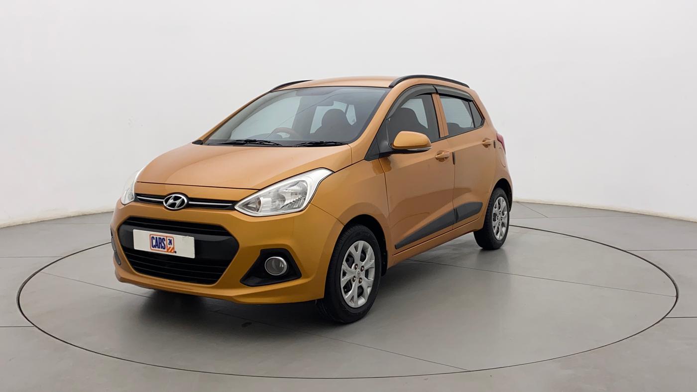 2016 Hyundai Grand i10 SPORTZ 1.2 KAPPA VTVT, Petrol, Manual, 67,094 km, Left Front Diagonal