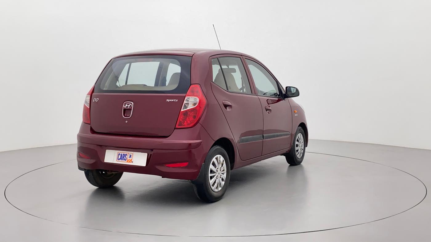 2016 Hyundai i10 SPORTZ 1.1 IRDE2, Petrol, Manual, 48,217 km, Right Back Diagonal (45- Degree) View